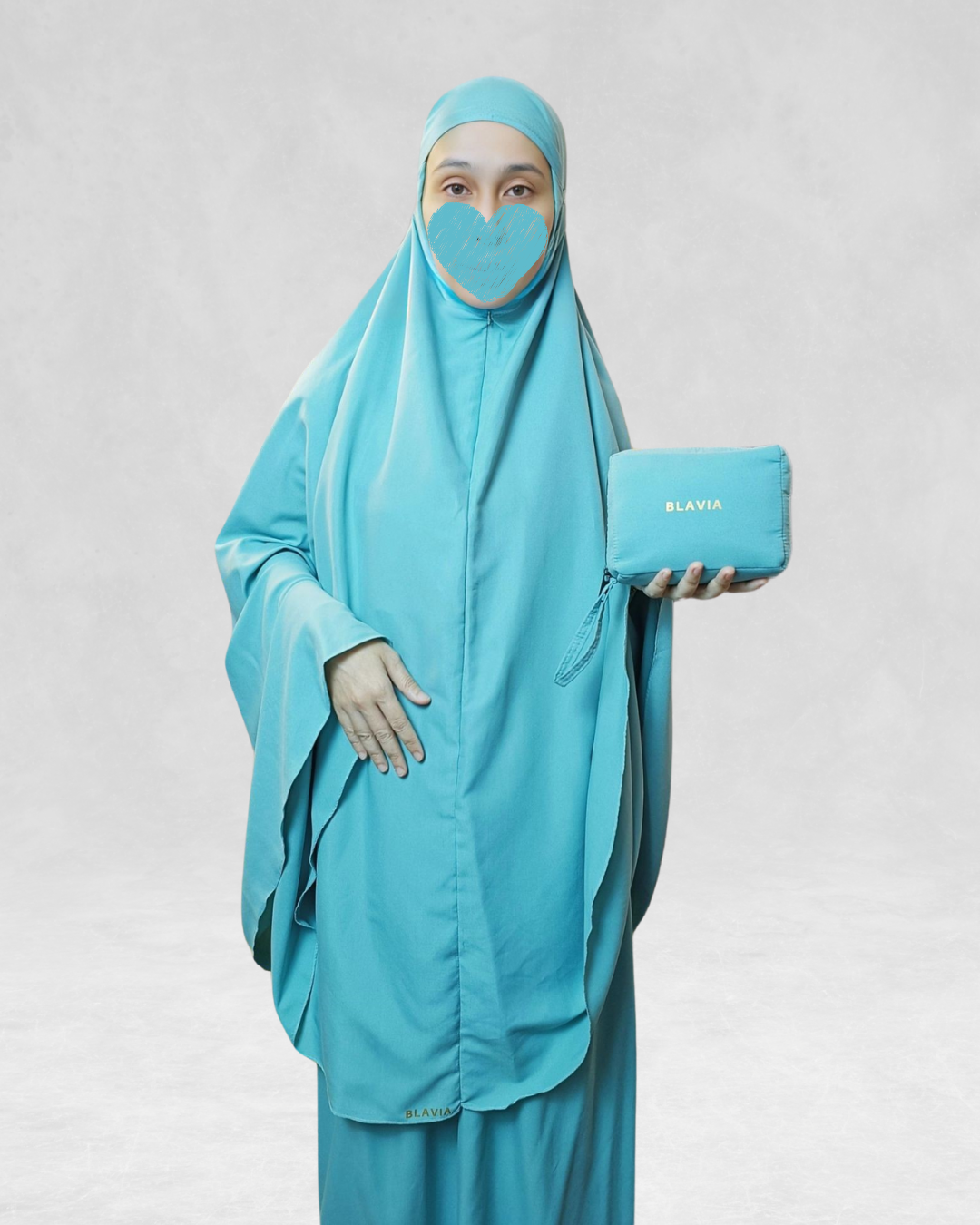 ZIPPER PRAYER GARMENT WITH MINI BAG