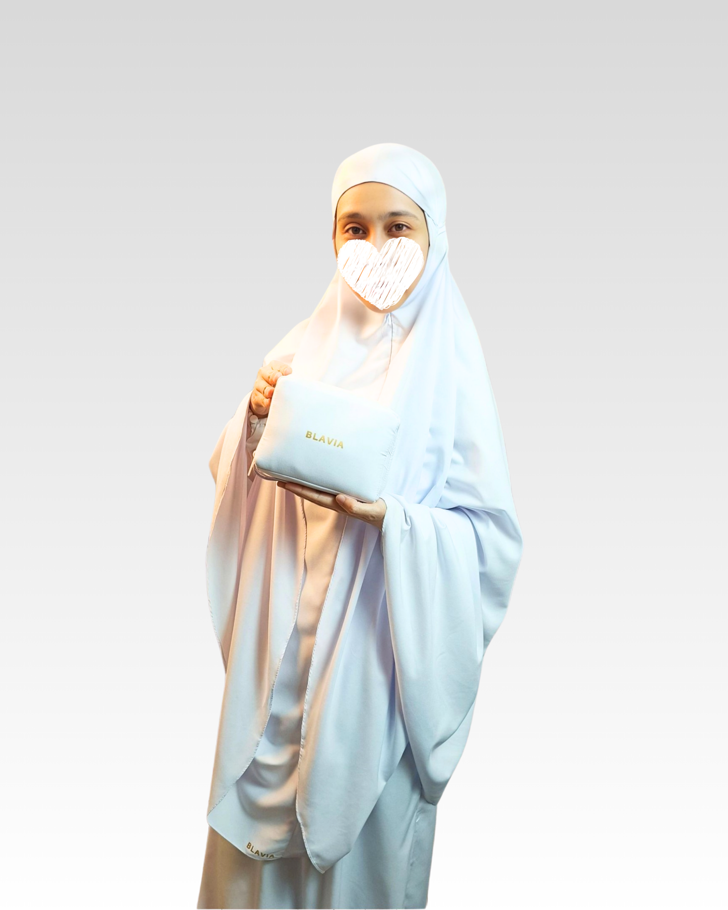 ZIPPER PRAYER GARMENT WITH MINI BAG