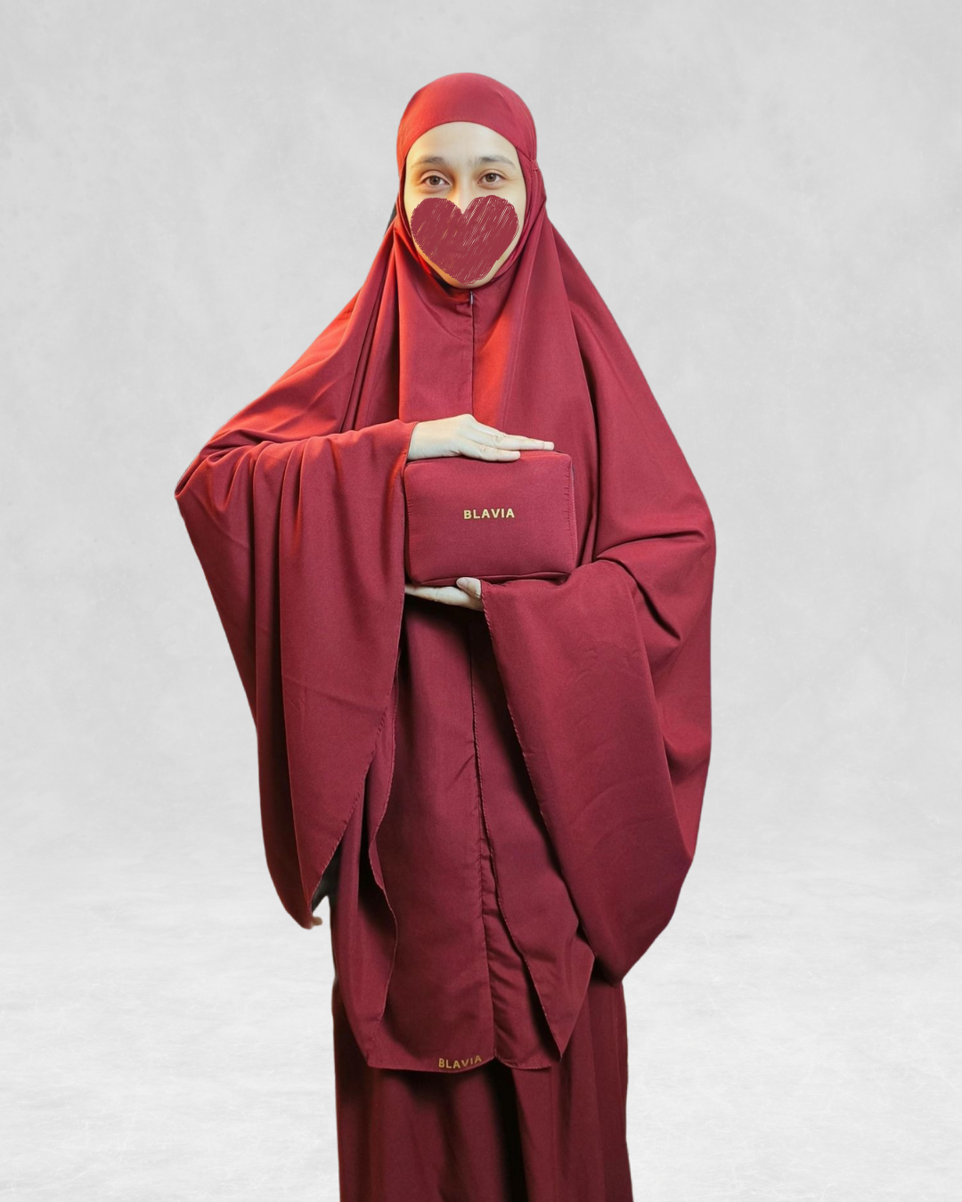 ZIPPER PRAYER GARMENT WITH MINI BAG