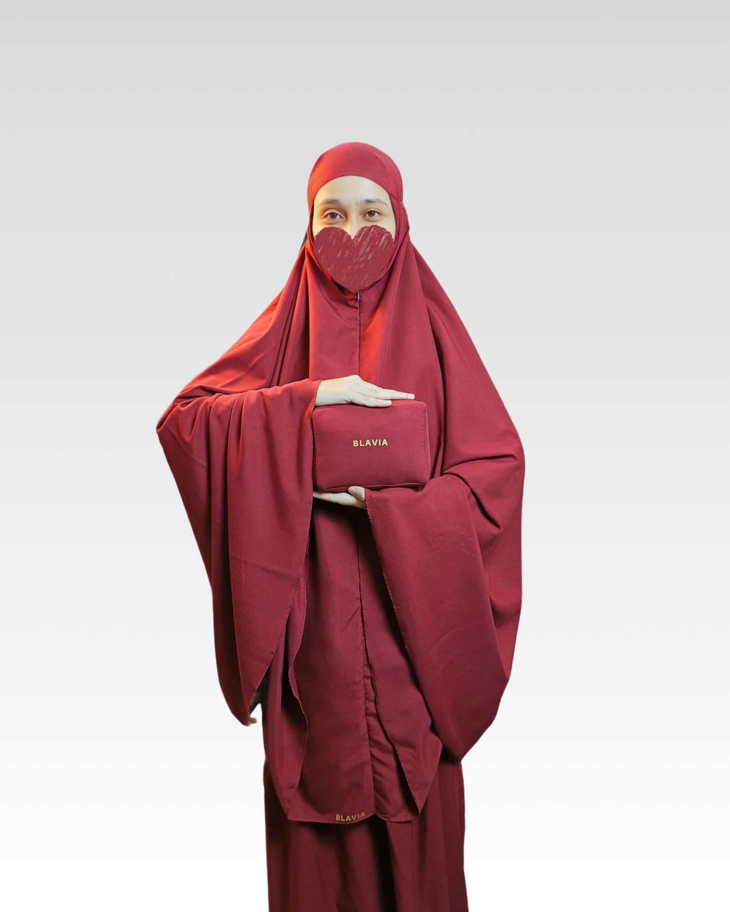 ZIPPER PRAYER GARMENT WITH MINI BAG