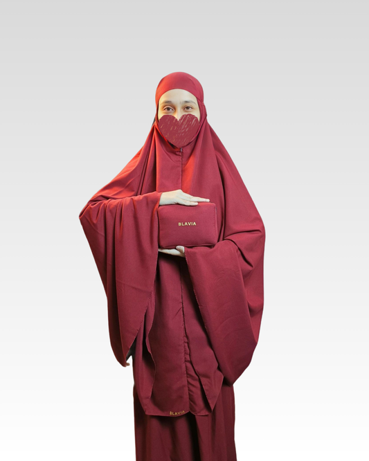 ZIPPER PRAYER GARMENT WITH MINI BAG