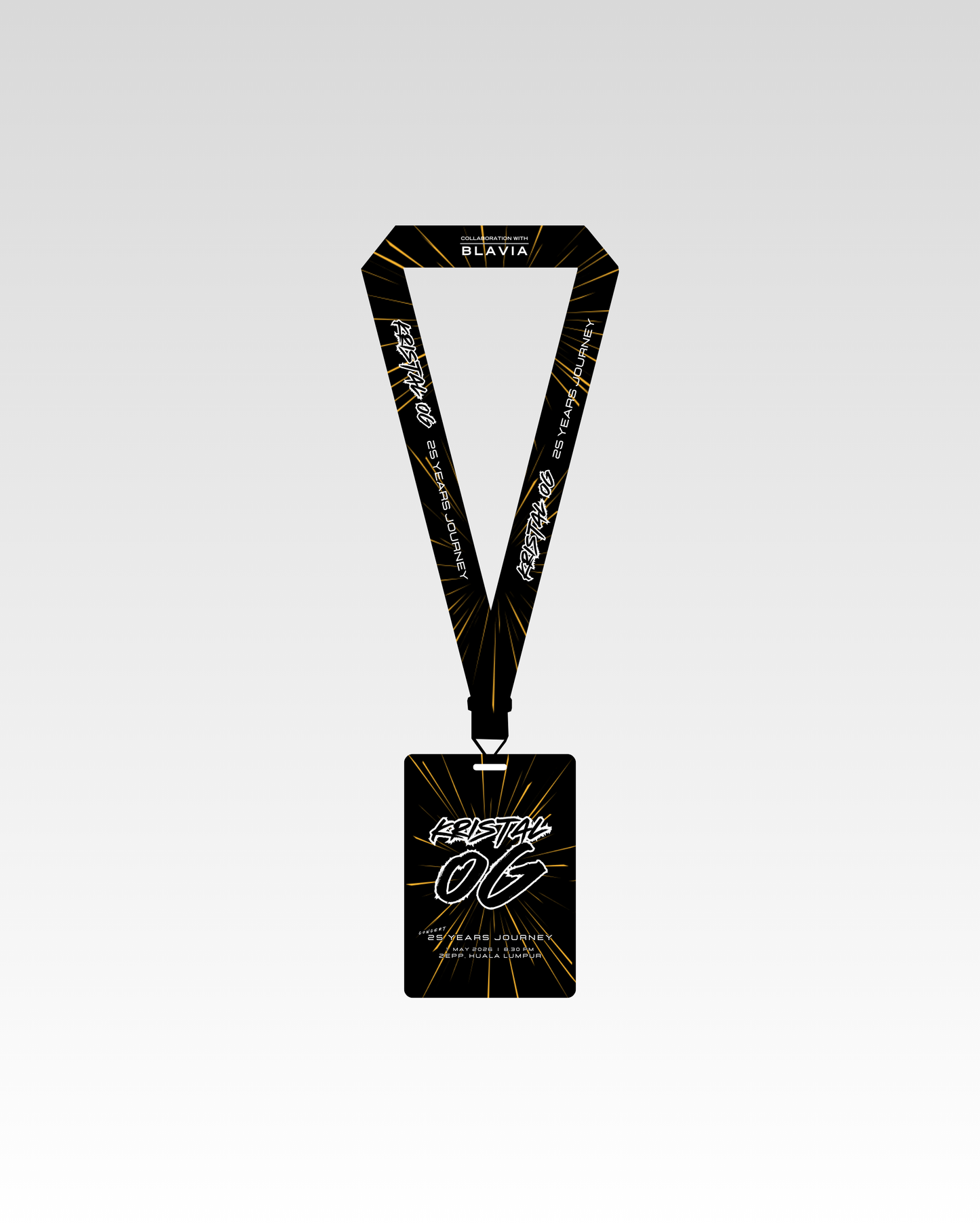 OFFICIAL LANYARD & CARD KRISTAL OG CONCERT
